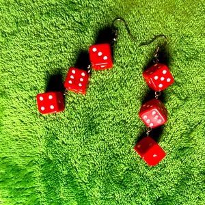 Dangling Dice Earrings